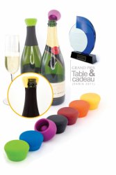 Silicone champagne stoppers 2-pack