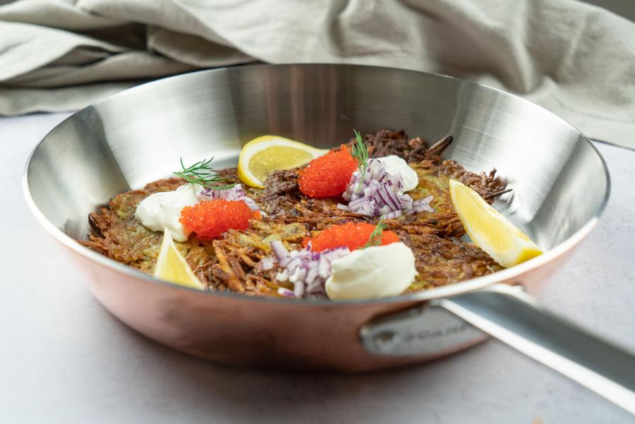 Frasig råraka med tångkaviar