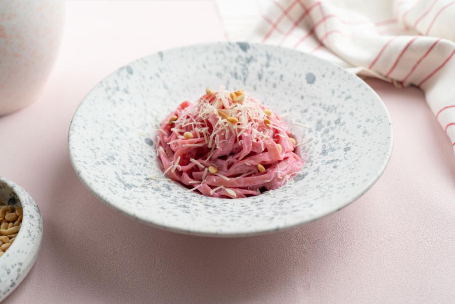 Pink pasta