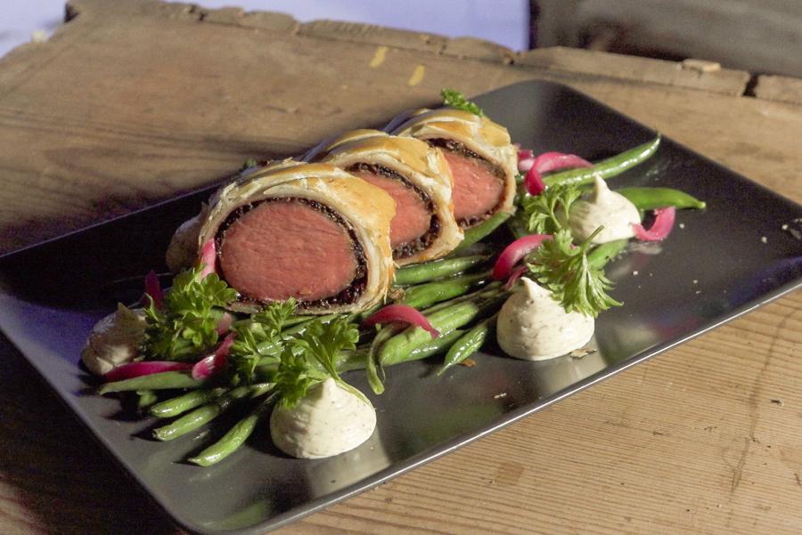 Wild boar Wellington