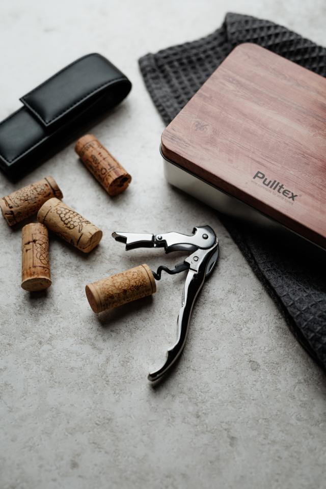 Vinöppnare Pulltaps Classic med läderfodral