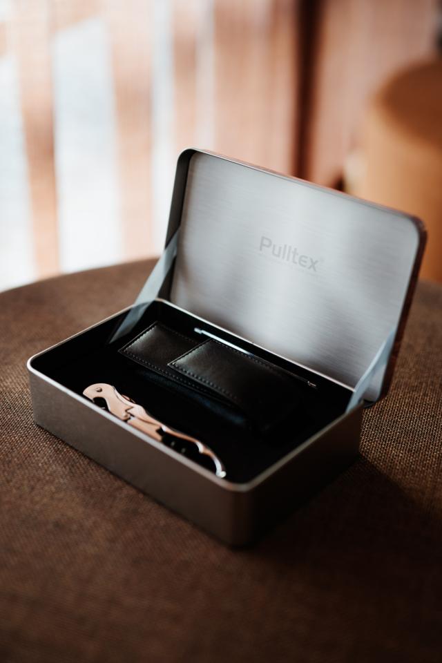 Vinöppnare Pulltaps Classic med läderfodral