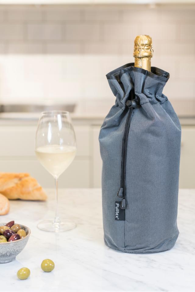 Champagnekylare till magnumflaska grå