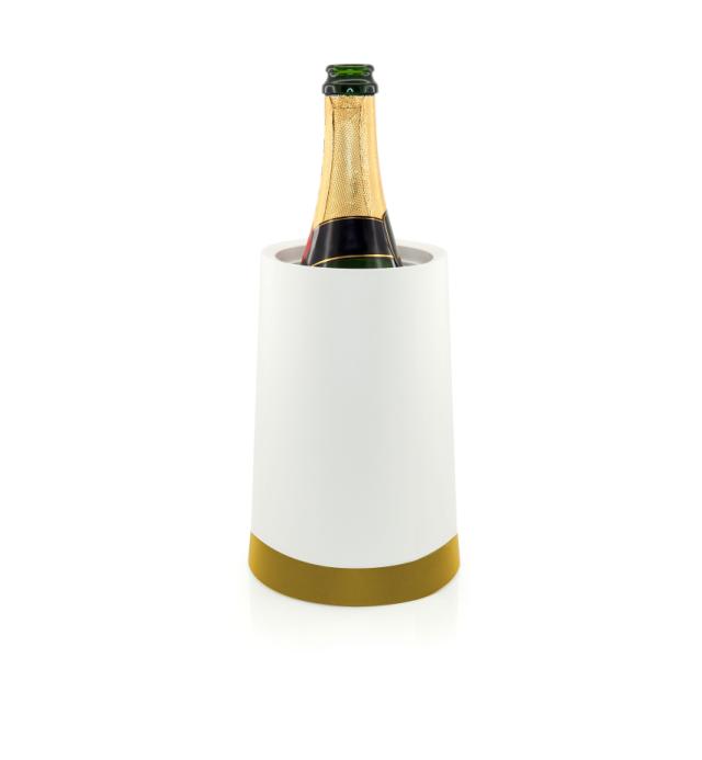 Vinkylare med gel vit/guld
