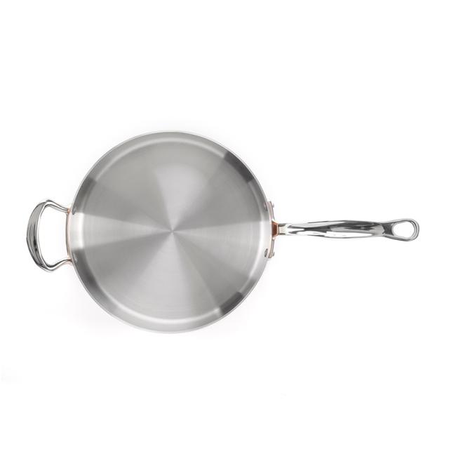 Traktörpanna i koppar med lock 26 cm