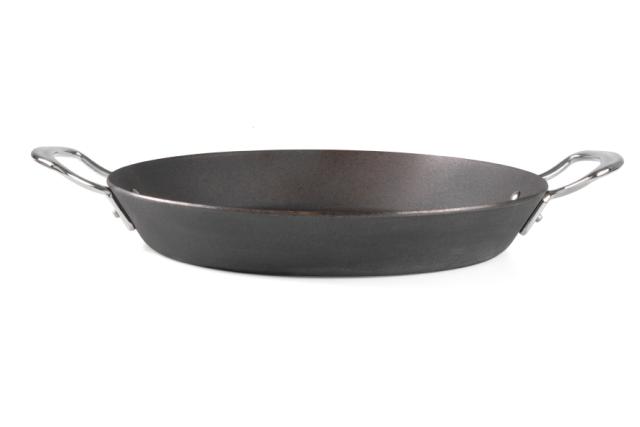 Serveringspanna i kolstål 30 cm