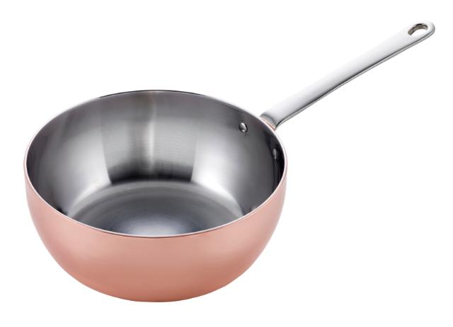 Sauteuse i koppar 1,8 l för induktion