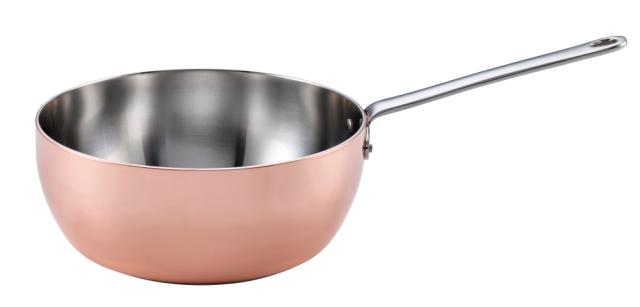 Sauteuse i koppar 1,8 l för induktion