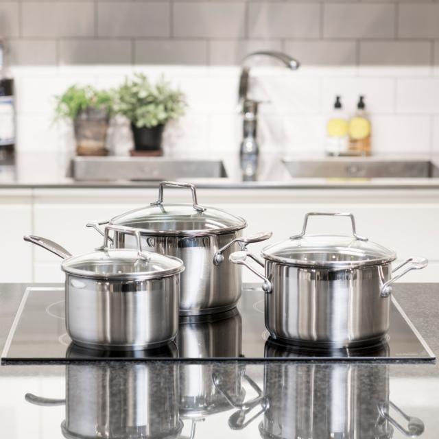 Grytset i 3 delar 1,8 l, 2,5 l & 3,2 l