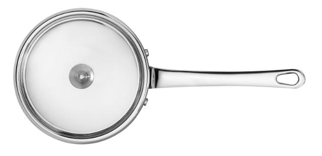 Kastrull i koppar med lock 0,35 l 