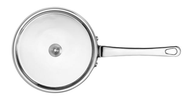 Kastrull i koppar med lock 0,6 l