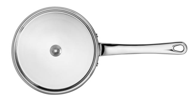 Kastrull i koppar med lock 0,9 l