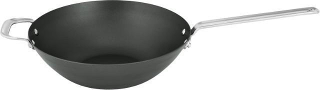 Wokpanna i kolstål 30 cm