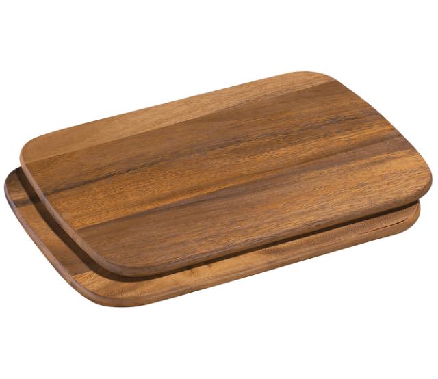 Frukostbräda i akacia 28 x 20 cm, 2-pack 