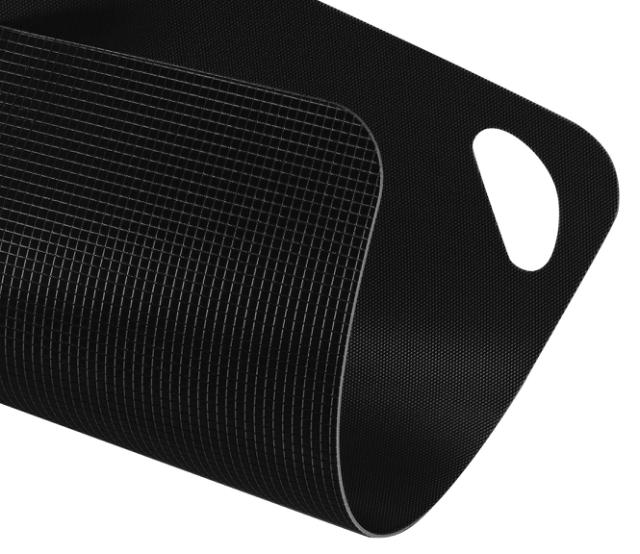 Trancherbräda i plast 38 cm svart