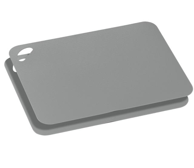 Plastskärbräda 29 cm grå, 2-pack